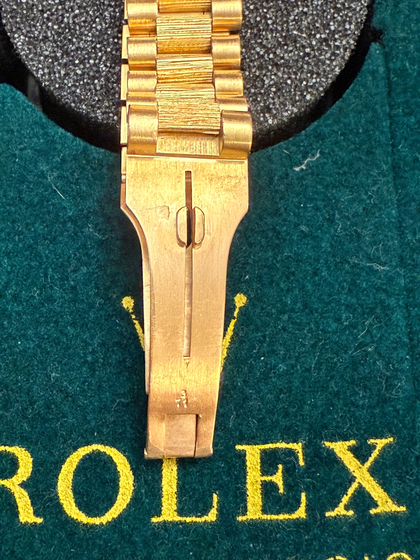 18k Yellow Gold Barked Rolex President Watch Ref 1807